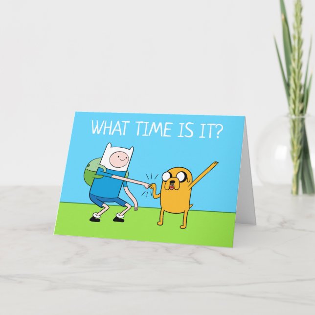 Abenteuerzeit | Finn & Jake Fist Bump Karte (Vorderseite)