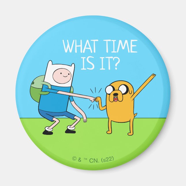 Abenteuerzeit | Finn & Jake Fist Bump Magnet (Vorne)