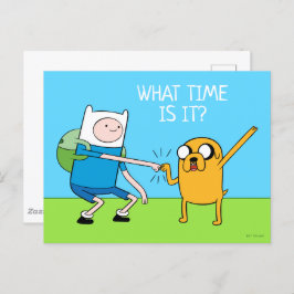 Abenteuerzeit | Finn & Jake Fist Bump Postkarte