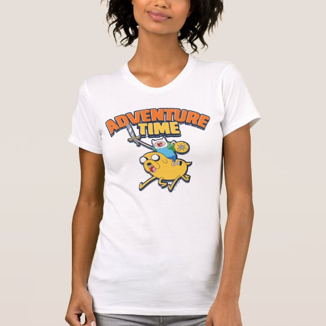 Abenteuerzeit | Finn Riding Jake T-Shirt (Vorderseite)