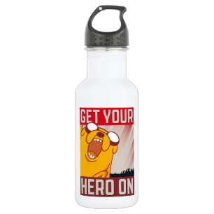 Abenteuerzeit   Jake "Get Your Hero On" Edelstahlflasche