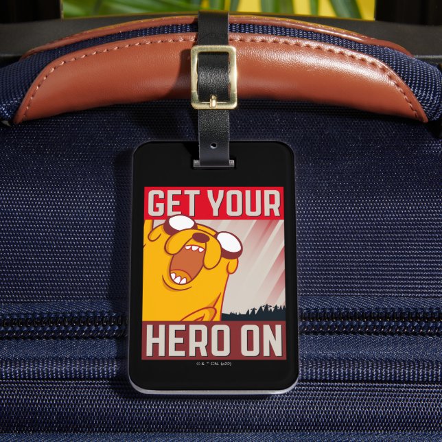 Abenteuerzeit | Jake "Get Your Hero On" Gepäckanhänger (Vorderseite Insitu 2)