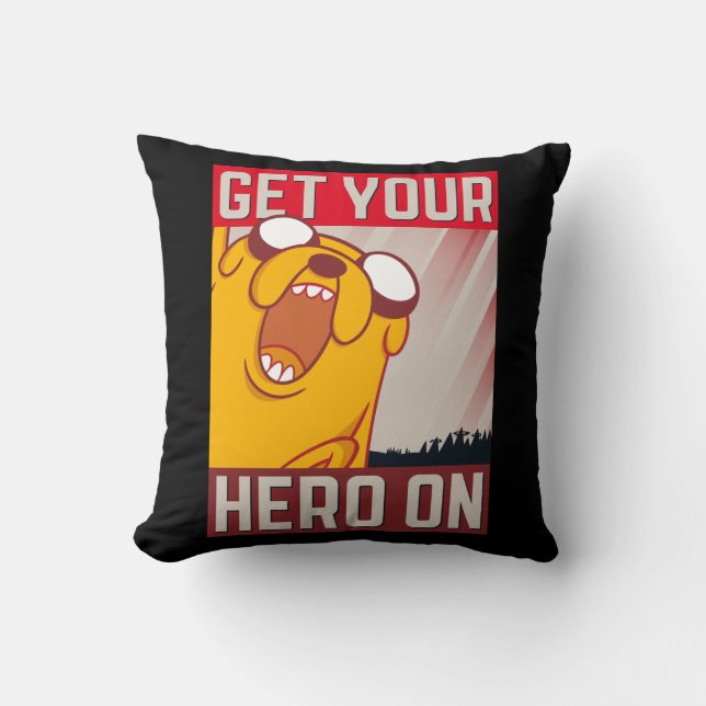 Abenteuerzeit | Jake "Get Your Hero On" Kissen (Vorderseite)