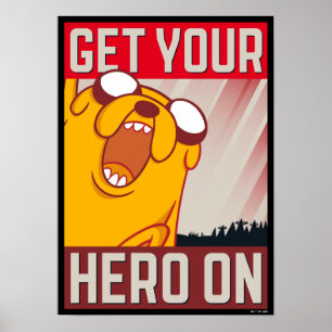 Abenteuerzeit   Jake "Get Your Hero On" Poster