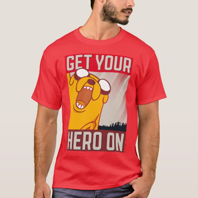 Abenteuerzeit | Jake "Get Your Hero On" T-Shirt (Vorderseite)