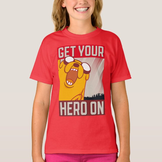 Abenteuerzeit | Jake "Get Your Hero On" T-Shirt (Vorderseite)