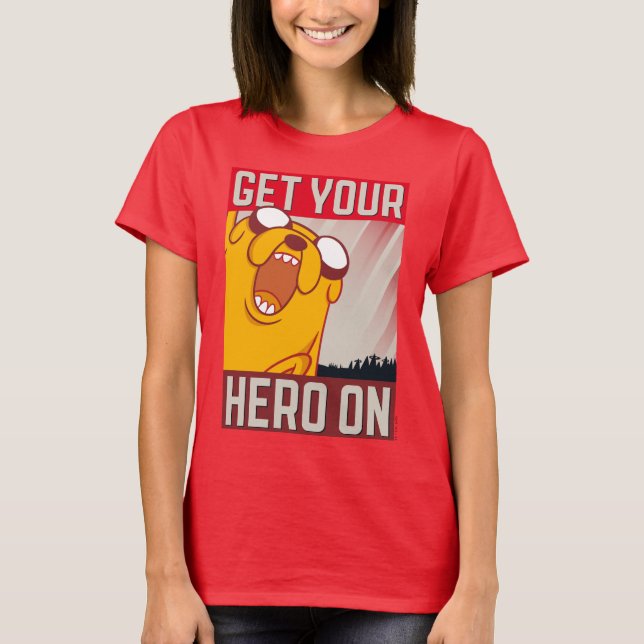 Abenteuerzeit | Jake "Get Your Hero On" T-Shirt (Vorderseite)