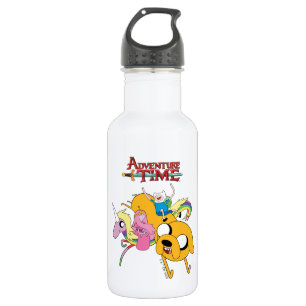 Abenteuerzeit   Lady, Bubblegum, Finn & Jake Edelstahlflasche