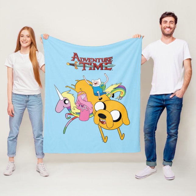 Abenteuerzeit | Lady, Bubblegum, Finn & Jake Fleecedecke (Beispiel)