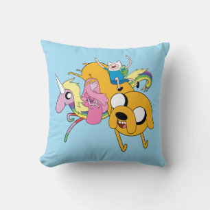 Abenteuerzeit   Lady, Bubblegum, Finn & Jake Kissen