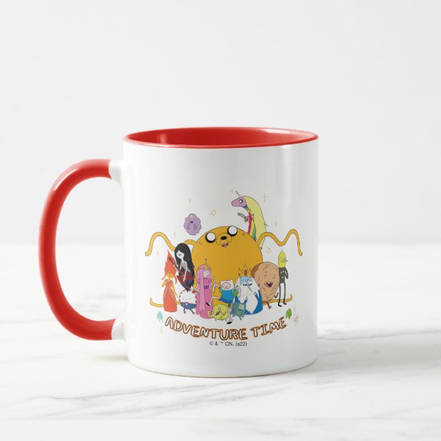 Abenteuerzeit | Large Jake Group Graphic Tasse (Links)