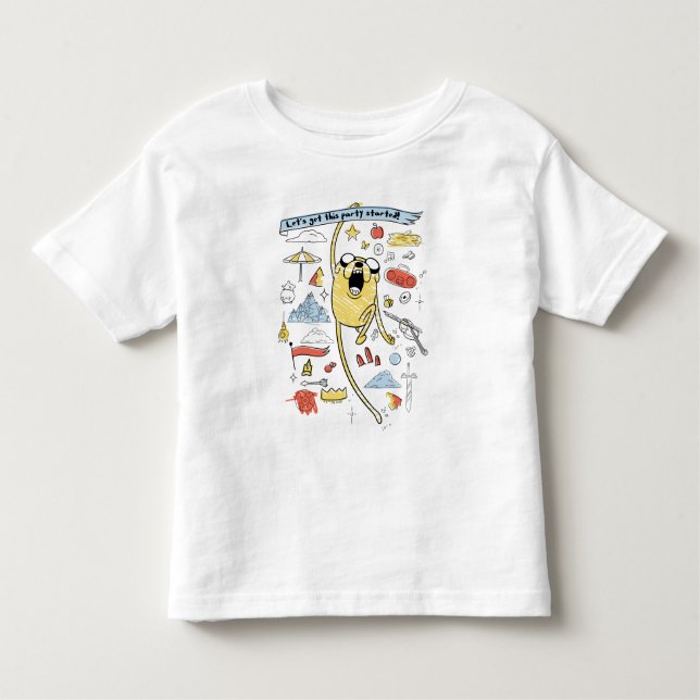 Abenteuerzeit | "Party" Jake Sketch T - Shirt (Vorderseite)