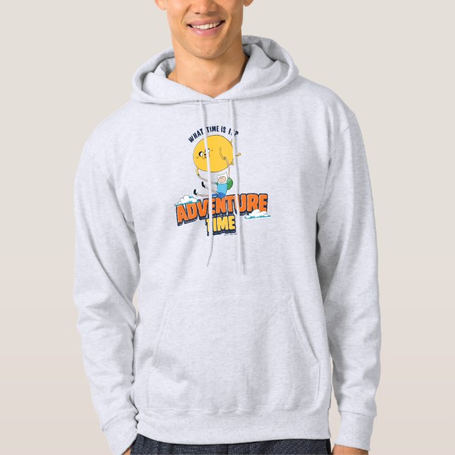 Abenteuerzeit | Schwimmbad mit Flossen Hoodie (Vorderseite)