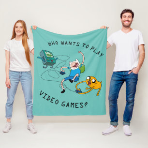 Abenteuerzeit Spielen mit BMO Fleecedecke