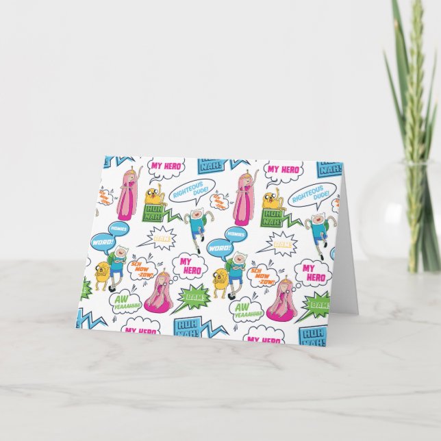 Abenteuerzeit | Zeichen-Abrufmuster Karte (Vorderseite)