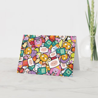 Abenteuerzeit | Zeichen-Toss-Muster Karte