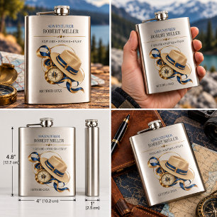 Abenteurer Ruhestand Erkunden Wandern Genießen Flachmann
