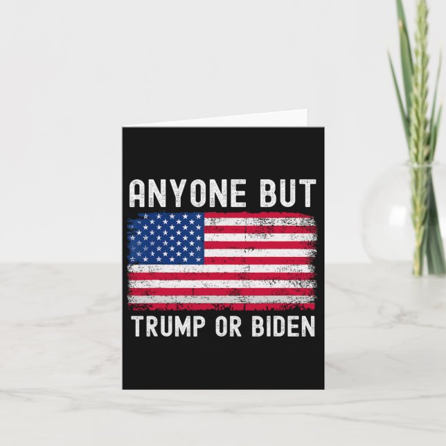 Aber Biden oder Trump 2024 gegen Biden & amp; Trum Karte (Vorderseite)