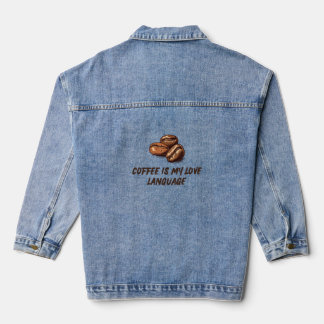 Aber der erste Kaffee | Funny Coffee Lover T - Shi Jeansjacke