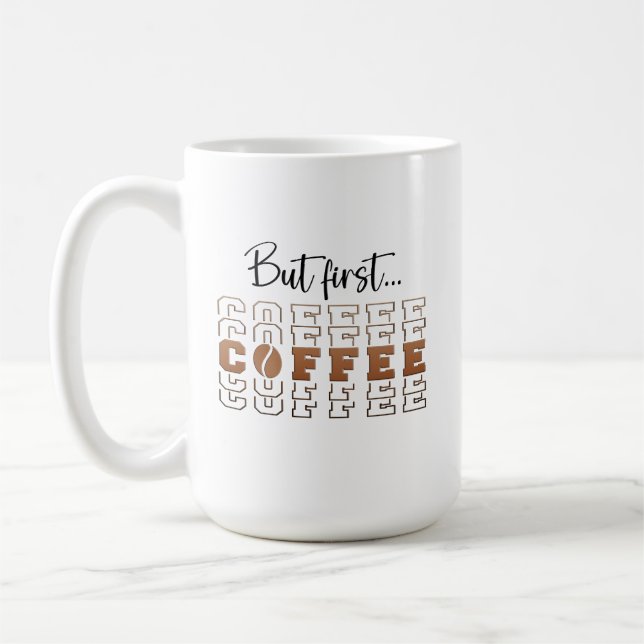 Aber der erste Kaffee Kaffeetasse (Links)