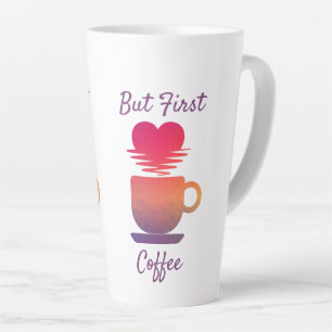 Aber der erste Kaffee Morgensonntags Kaffeeliebh Milchtasse