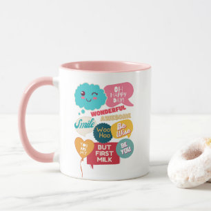 Aber die Redewendungen der Coolen Konversation mit Tasse