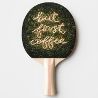 Aber erst Kaffee, Neonlicht Zitat Sprichwort