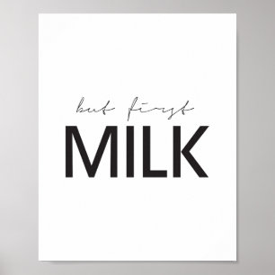 Aber erste Milch Poster