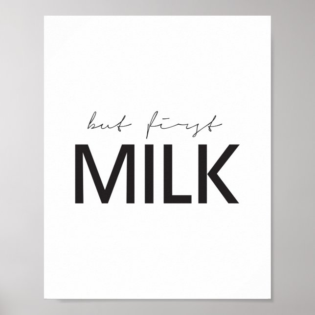 Aber erste Milch Poster (Vorne)