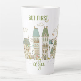 Aber erster Kaffee Milchtasse