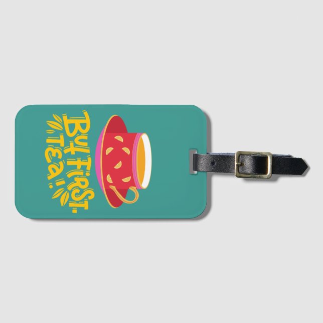 ABER ERSTER TEE GEPÄCKANHÄNGER (Vorderseite (Horizontal))