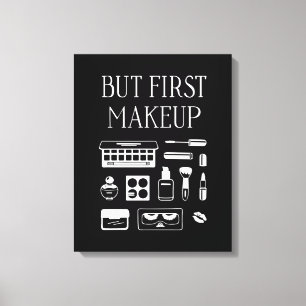 Aber erstes Make-up Leinwanddruck