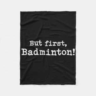 Aber First Badminton einfache Minimal Minimalistis Fleecedecke