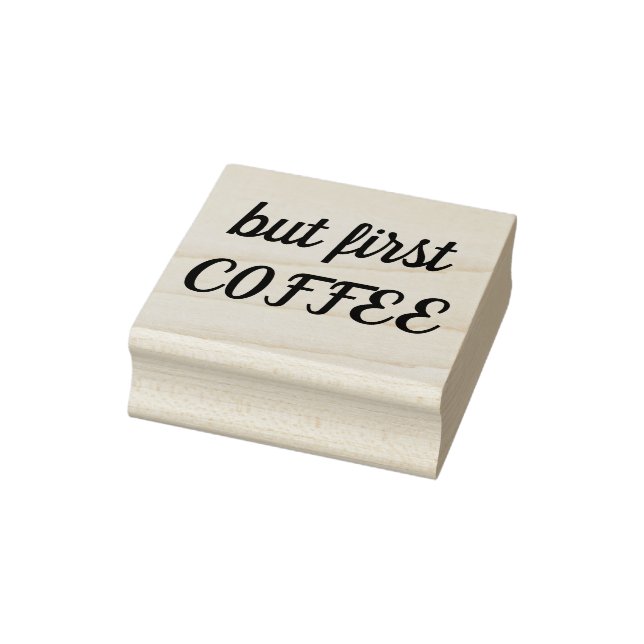 Aber First Coffee Kautschuk Briefmarke, Kaffeelieb Gummistempel (Stempel)