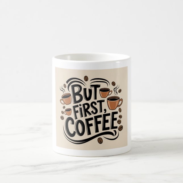 Aber First Coffee Lover Gabe Kaffee Tasse (Mittel)