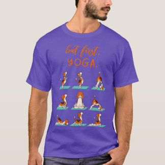 Aber First Yoga Funny Dog T-Shirt