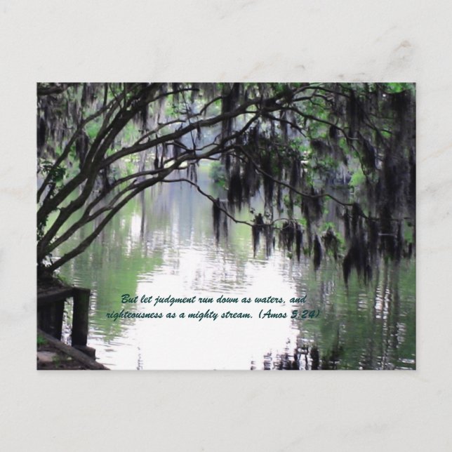 Aber gelassen Urteilsvermögen läuft als Wasser ab, Postkarte (Vorderseite)