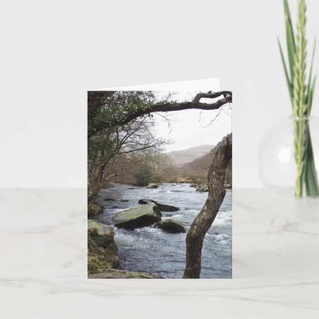 Aber Glaslyn Pass, Wales: Bible text card Karte (Vorderseite)