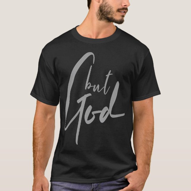 Aber Gott (Backfront) Isaiah 43 19 Jesus Christlic T-Shirt (Vorderseite)