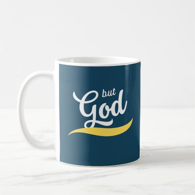 Aber Gott Retro Tasse, Glaube Tasse, Christliche G Kaffeetasse (Links)