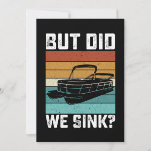 Aber haben wir das Boot des Bootscaptains versenkt Einladung