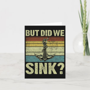 Aber haben wir Pontoon Kapitän Funny Pontoon Boot Karte