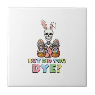 Aber Hast Du Skelett-Eier lustig gefärbt Ostern Mä Fliese