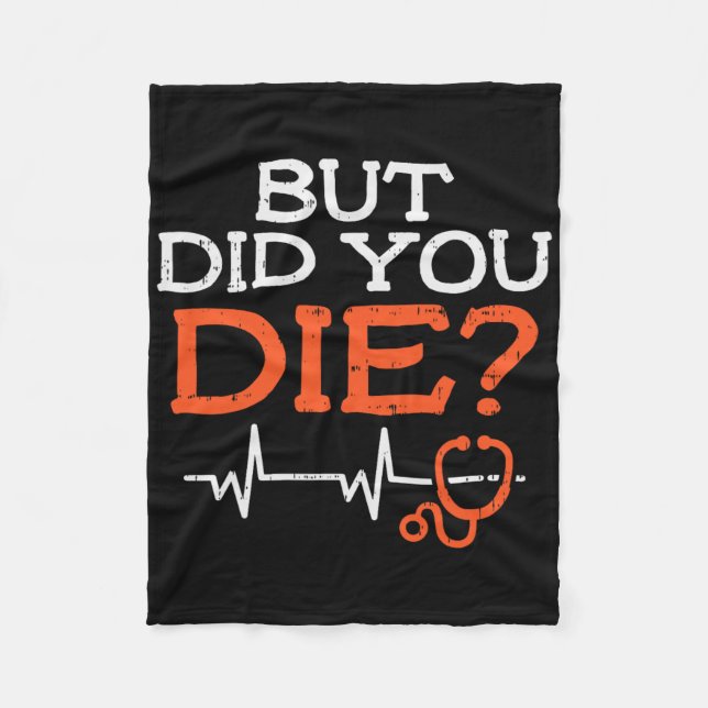 Aber hast du Stethoscope Funny Er Landd Nurse N Di Fleecedecke (Vorderseite)