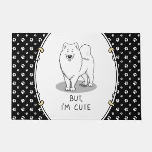 Aber ich bin Niedlich Samoyed Dog Fußmatte