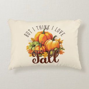 Aber ich glaube, ich Liebe fallen - Pumpkins & Blä Dekokissen