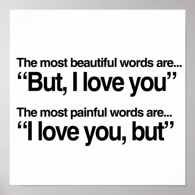 ABER ICH LIEBE DICH POSTER (Vorne)