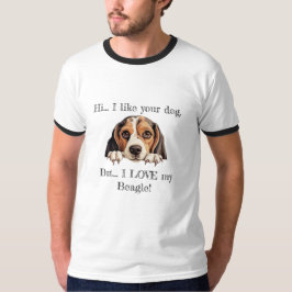 Aber ich LIEBE meinen Beagle Basic Ringer T - Shir T-Shirt