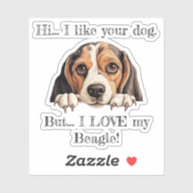 Aber ich LIEBE meinen Beagle Vinyl Sticker