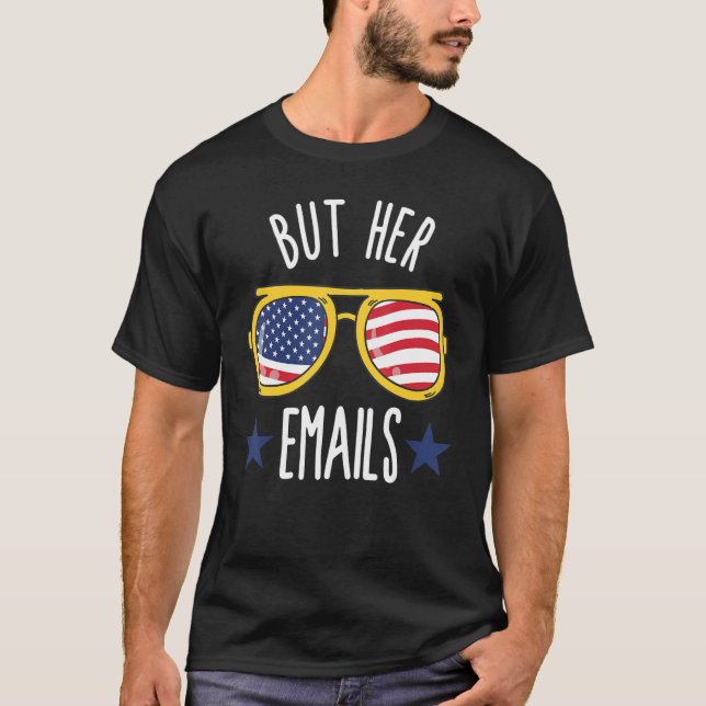 Aber ihre E-Mails Shirt mit Sonnenbrille Clapback, (Vorderseite)